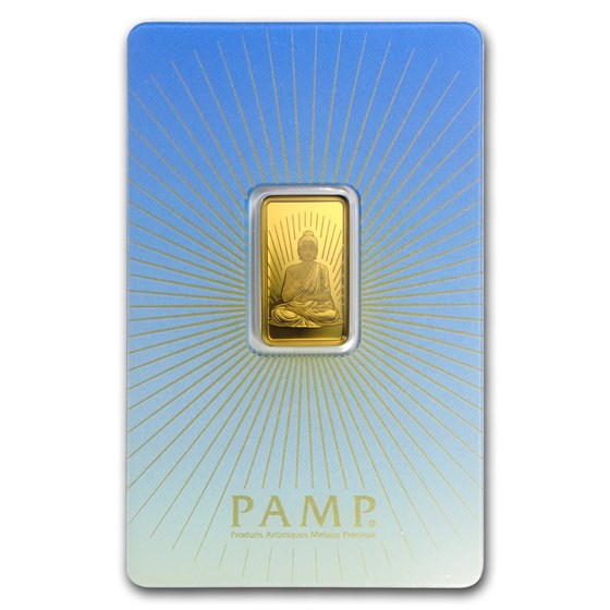 5 gram Gold Bar - PAMP Suisse Religious Series (Buddha) 5 gram Gold Bar - PAMP Suisse Religious Series (Buddha)